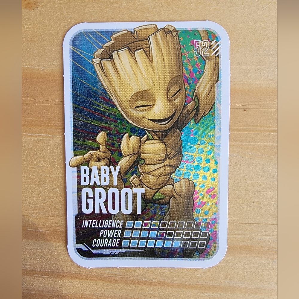 Baby Groot #52 Foil/Shiny Trading Card (2024) – Loblaw Exclusive – Excellent